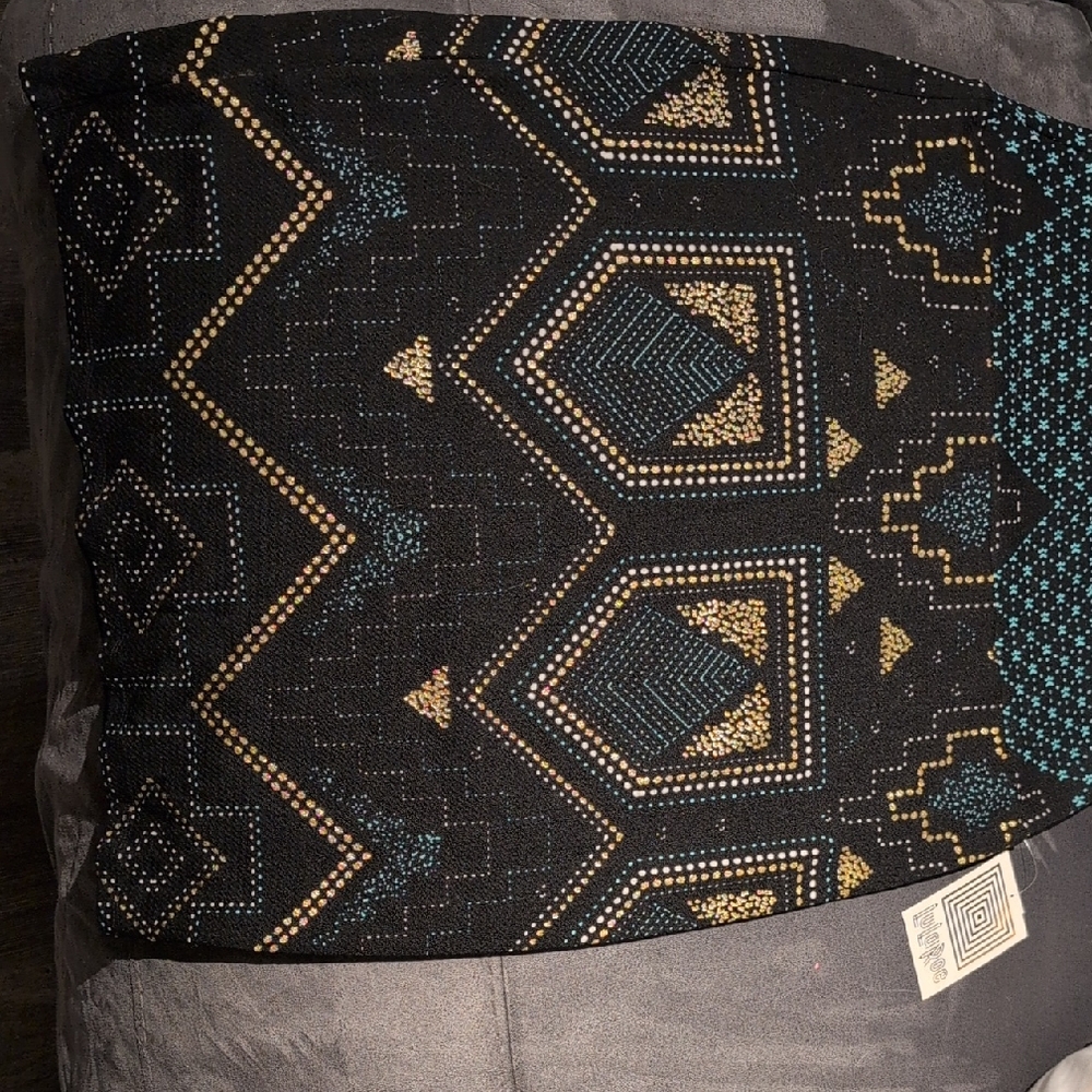 Black and Gold Geometric Skirt